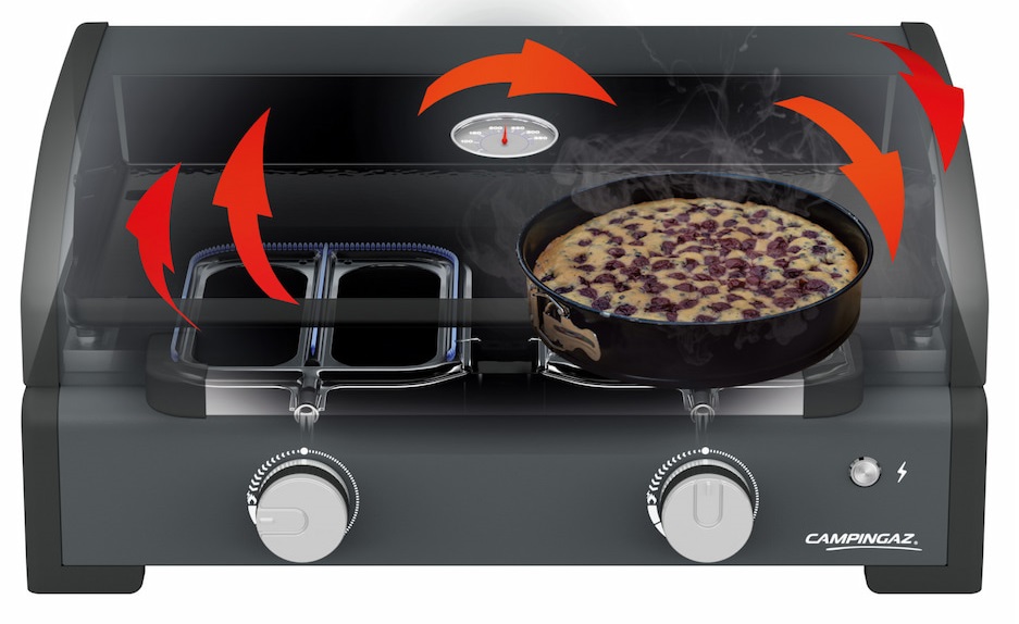 fonctionnement cuisson indirecte sur plancha gaz campingaz